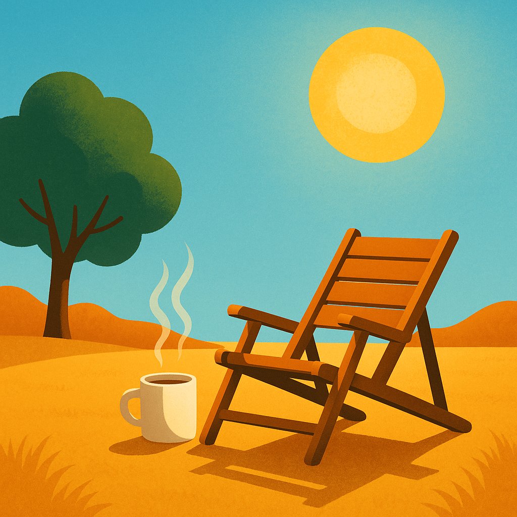 Goedemorgen #HouVast
Het wordt vandaag zo heet dat ik overweeg mijn to-do lijst te vervangen door een ligstoel en existentiële twijfel. ☀️🪑😂 Goed idee?