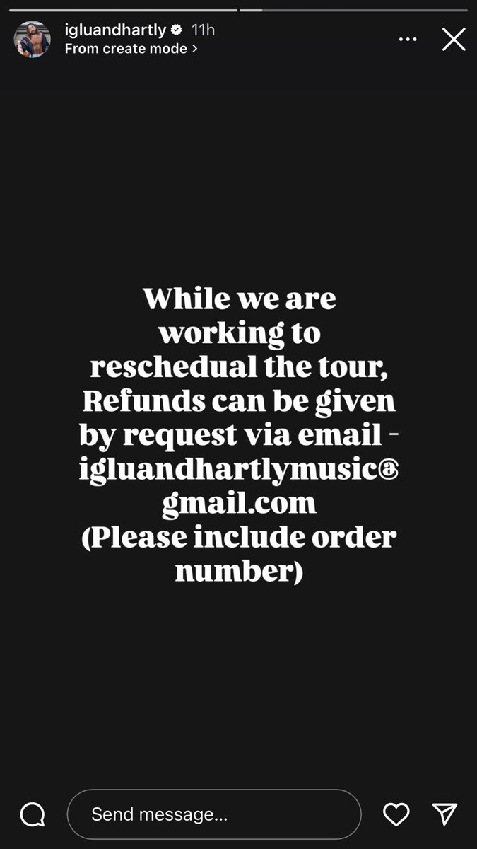 Some sad news I’m afraid, due to personal circumstances Jarvis from Iglu &amp; Hartly is unable to make it to the UK for their August Tour. We of course send all our best wishes to Javis at this time. Keep your tickets folks, the dates will be rescheduled for later in the year! ❤️