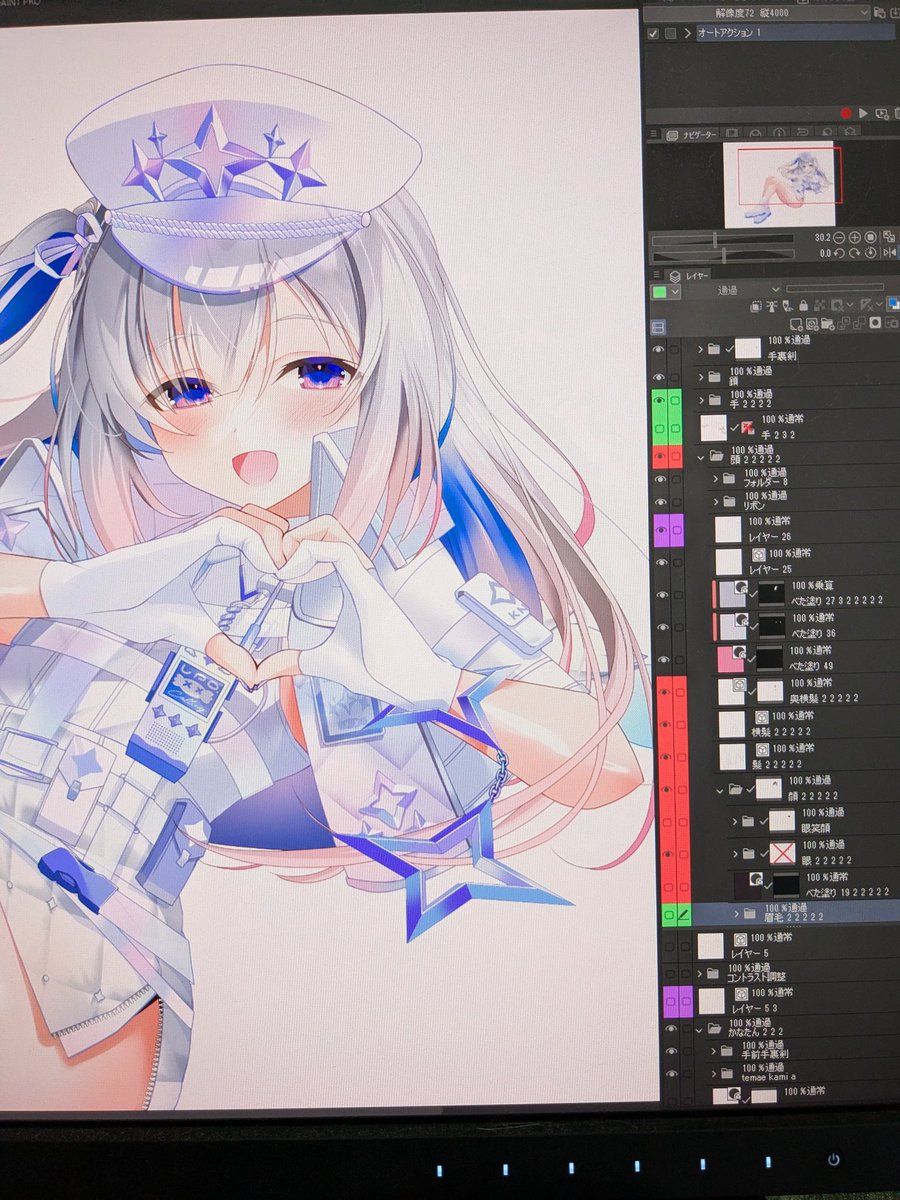 描きおろしたかなたそインプと手作りゆらゆらアクスタと一緒に。
施工おめでとうございます!!
かなたそライブ頑張れ〜!!
#撃ち抜けかなた 
#かなたーと 