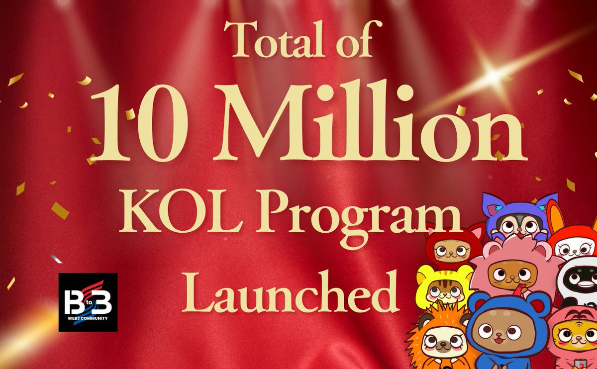 Total amount: JPY 10 million 🔥

KOL program now starting 🚀

We are recruiting KOLs/influencers who can support us 🍀
To promote mass adoption, anyone can join, not limited to Web3-related fields ✨

Please apply from the form below:
forms.gle/jbAY1CLywPfTmS…

⏰ 8/24 (JST)

To