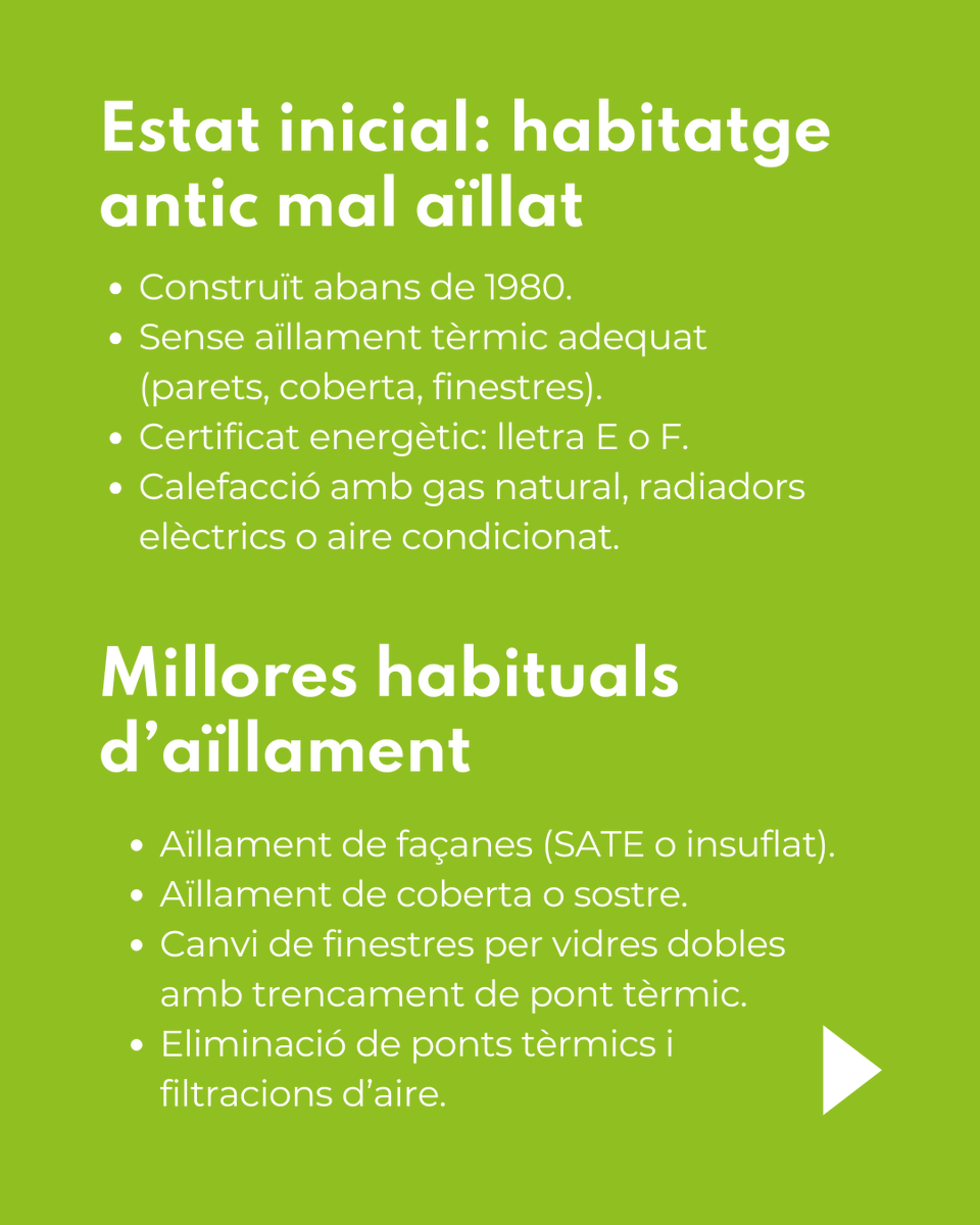 GiDomus's tweet image. 🏠✅Millorar l’aïllament d’un habitatge antic no només és una decisió intel·ligent des del punt de vista ambiental, sinó també una inversió rendible i clau per garantir un habitatge més saludable, eficient i confortable.