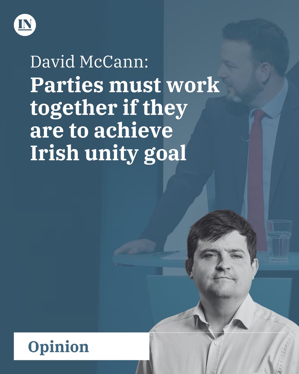 "To secure a border poll and subsequently win one requires all sections of the New Ireland movement working together. Compromising where we must and disagreeing honestly with one another."

Read David McCann: tinyurl.com/56vb3mp6
