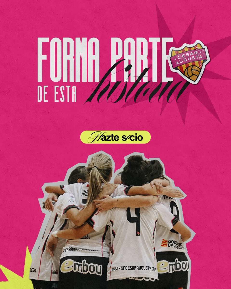 fsfcesaraugusta's tweet image. Hemos formado personas, hemos creado vínculos, hemos inspirado a nuevas generaciones.
Y este es solo el principio.
Únete a nuestra familia, vibra en cada partido, sé parte de cada victoria.
💗Hazte socio. Forma parte de esta historia.
10 AÑOS FORJANDO GUERRERAS.
