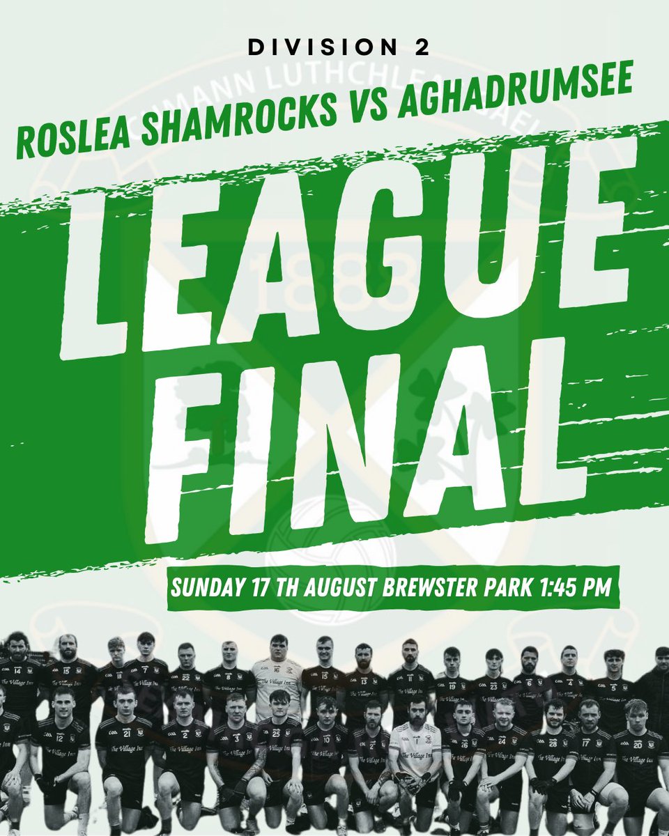 Wishing our Senior team and management the best of luck on Sunday! ☘️🏆