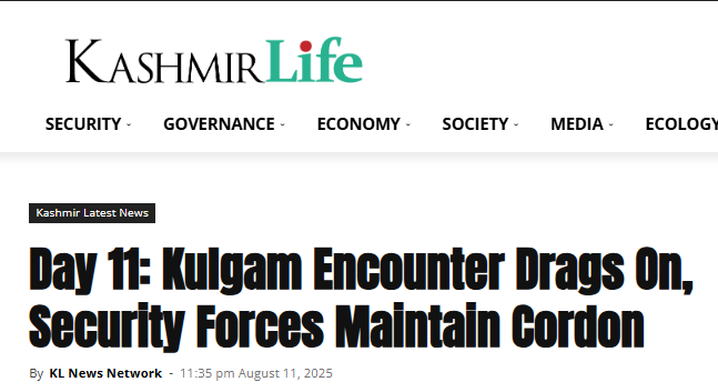 DFRAC_org's tweet image. #Fact_Check

DFRAC researched the viral claim and found it to be misleading. When we searched for the viral claim on the internet, we gathered some information. An article published by ‘Kashmir Life’ on 11 August 2025 informs, “So far, at least one militant has been killed, while…