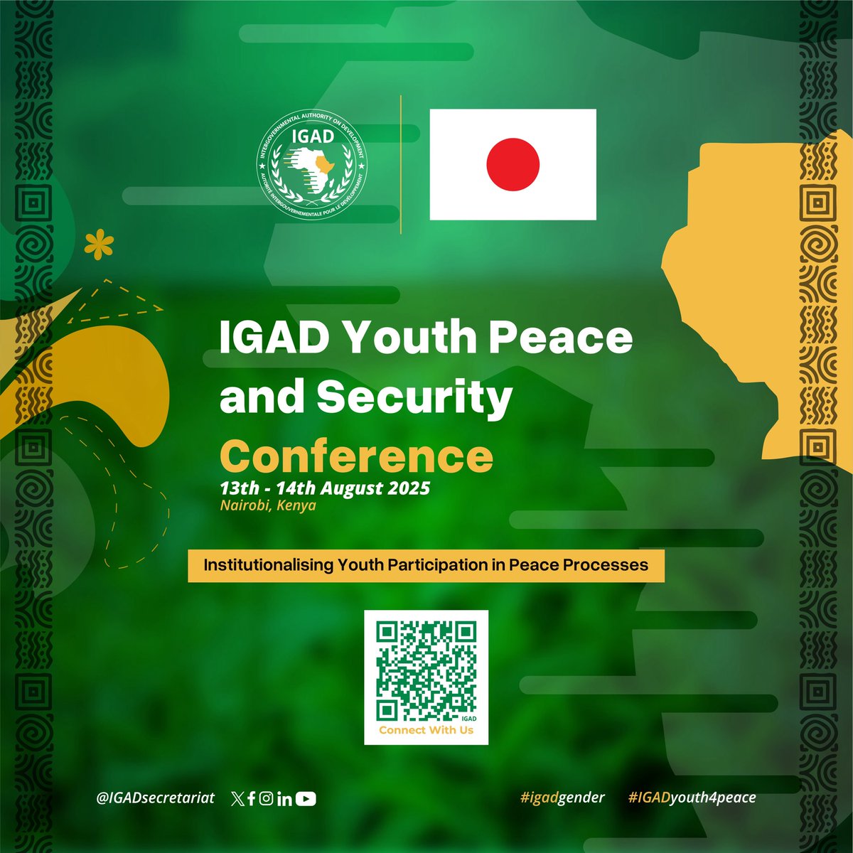 ekina_vicky's tweet photo. Excited to be at @IGADsecretariat @IGADgender Youth, Peace and Security Conference today, joining leaders and experts to discuss critical issues. Looking forward to  two days of insightful conversations and powerful ideas. Follow along for updates! #IGADYouth4Peace #igadgender https://t.co/eZbJcTck5Z
