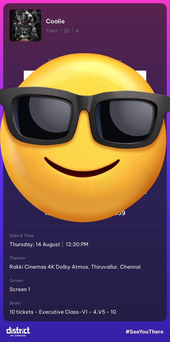 surendharece22's tweet photo. #Coolie 10-Tickets Available 1st Day
12:30PM. RAKKI Cinemas, Thiruvallur ..Intresred Dm. Online price only
#CoolieUnleashed
#CoolieBookings
#CoolieFDFS
#CoolieThePowerHouse 
#coolieticketshelp 
#CoolieTickets
#coolieticketshelp https://t.co/PFDS6rOtJQ