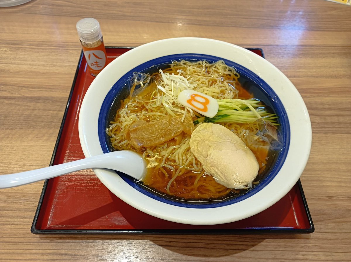 akihiroactor's tweet photo. 8月8日は８番らーめんの日で
毎年ボールペンをもらえる日

この日はひんやり和だしらーめんを食べた

#８番らーめん
#冷麺
#冷やしラーメン
#ボールペン
#記念日 https://t.co/nkze300jB2