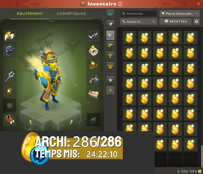 100% archi en 1jour: ✅

24h22m10s.
C'est le temps qu'on aura mis pour récolter tous les archi de 0 sur Draco sans échange, sans doublon, sans truc divin! Juste de la capture.

Et on a également passé les 30 000 follow sur Twitch! Merci à tous!!❤️