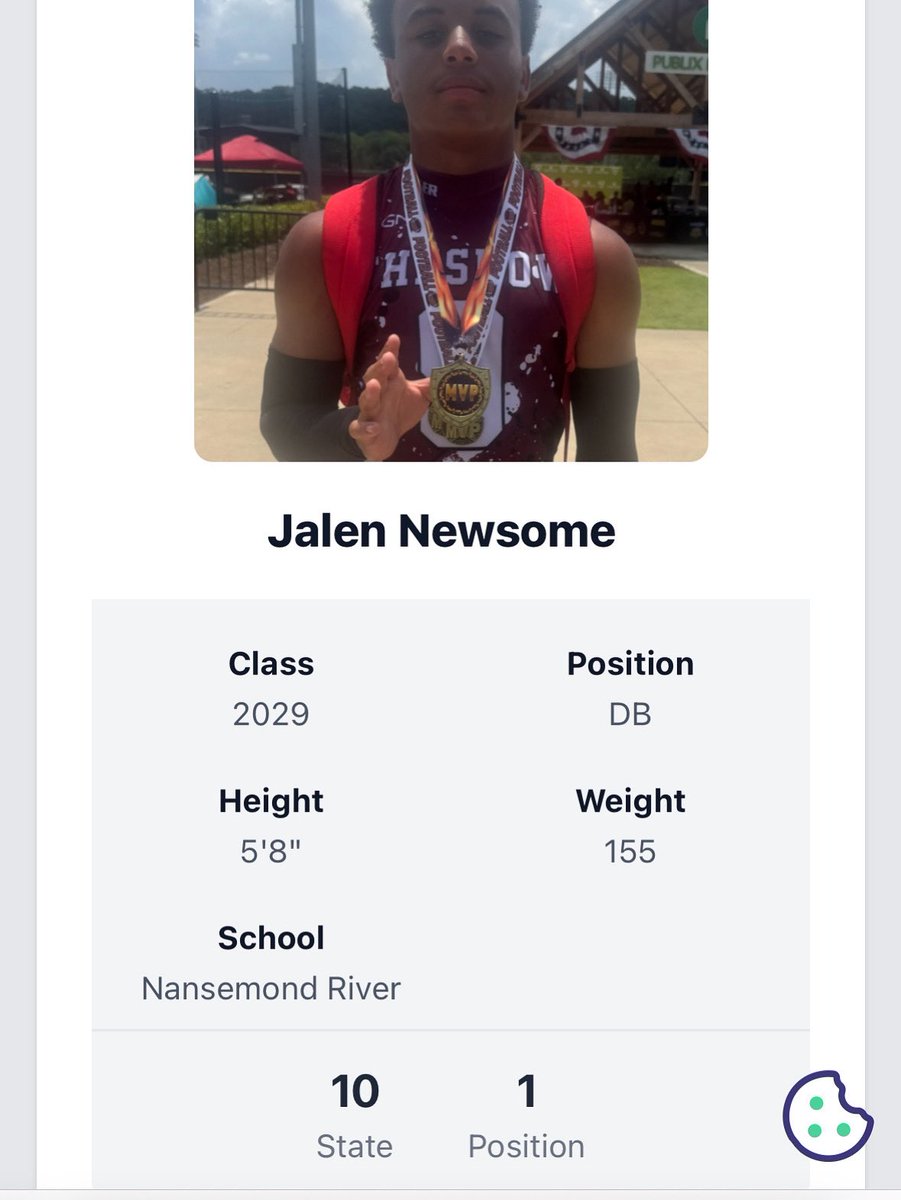 Jalen Newsome (@newsomej2029) on Twitter photo Thank you #VirginiaRankings #1DB <a href="/PrepRedzoneVA/">Prep Redzone Virginia</a> #NansemondRiver <a href="/Mrlockdown_92/">The Island</a> <a href="/CoachSully_7/">Coach Sully π</a> <a href="/WillVapreps/">Will Vapreps Garlick</a> Thank you #VirginiaRankings #1DB <a href="/PrepRedzoneVA/">Prep Redzone Virginia</a> #NansemondRiver <a href="/Mrlockdown_92/">The Island</a> <a href="/CoachSully_7/">Coach Sully π</a> <a href="/WillVapreps/">Will Vapreps Garlick</a>