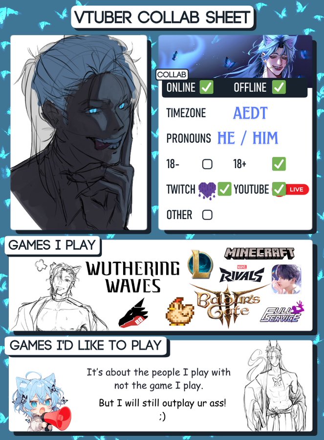 SazkuriVT's tweet photo. If you like this post, that means I’m allowed to slide into your DMs 💬 (I will try to make it through the list!)

But if you comment below, we definitely have to kiss during the collab 🔥

#vtuber #vtuberpng #oc #vtuberart #malevtuber #ENVtuber https://t.co/MVJWUzvAqJ