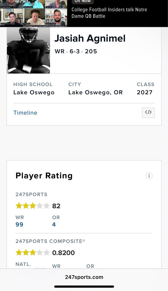 Jasiah Agnimel (3⭐️ WR) tweet media