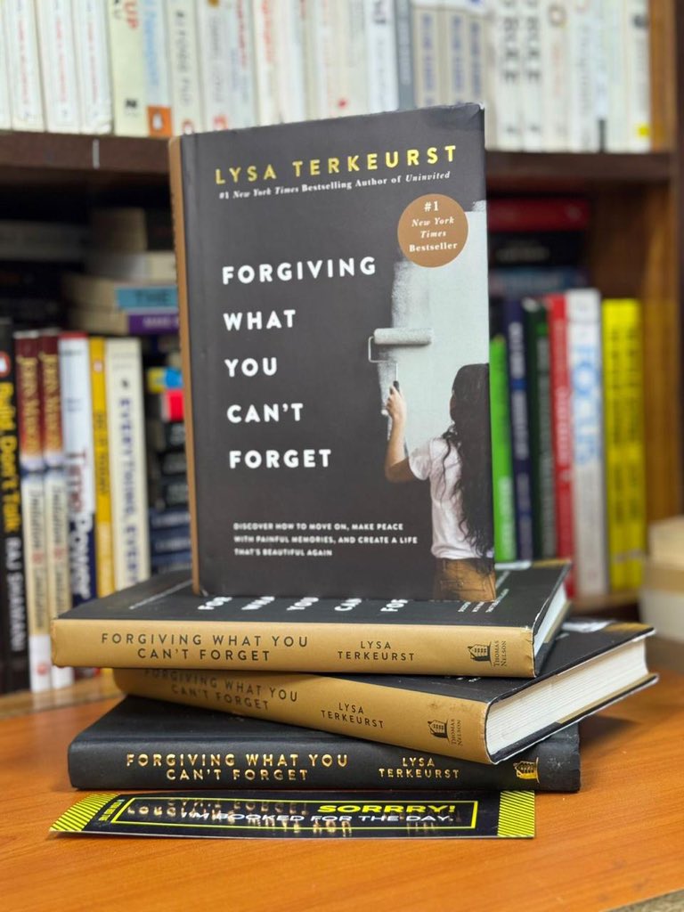KibangaBooks's tweet photo. Forgiving what you can’t forget BY LYSA TERKEURST.

Learn how to move on when the other person refuses to change and never says they're sorry.
Walk through a step-by-step process to free yourself from the hurt of your past and feel less offended today.
Discover what the Bible really says about forgiveness and the peace that comes from living it out right now.
Identify what's stealing trust and vulnerability from your relationships so you can believe there is still good ahead.
Disempower the triggers hijacking your emotions by embracing the two necessary parts of forgiveness.