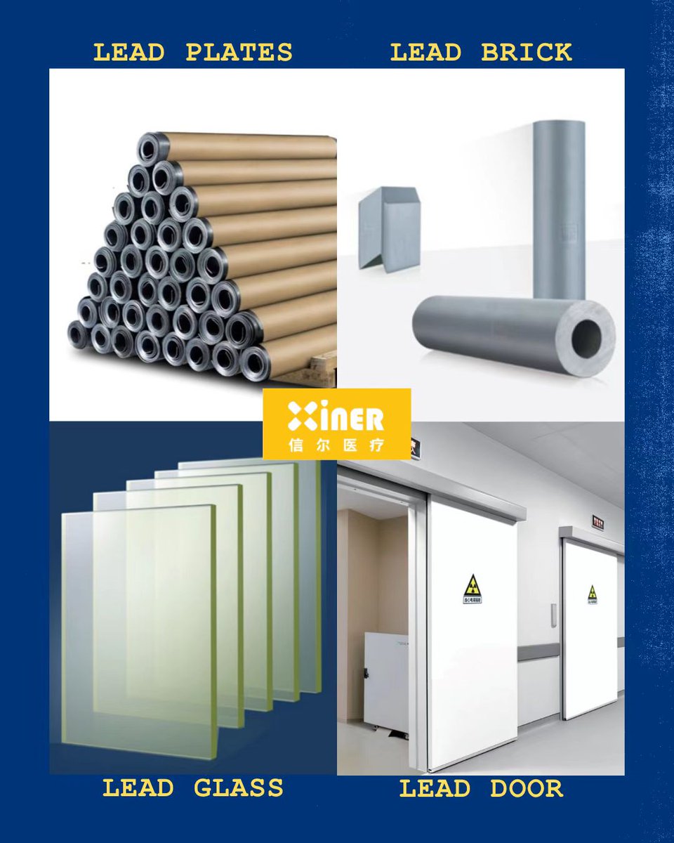 XinerProtection's tweet image. At Xiner (Shandong Xiner Radiation Protection Equipment Co., Ltd.), we bring years of expertise and innovation to radiation protection. Our products includes lead plates, lead glass, lead bricks and lead doors-all crafted from 99.994% pure lead ingots for quality！