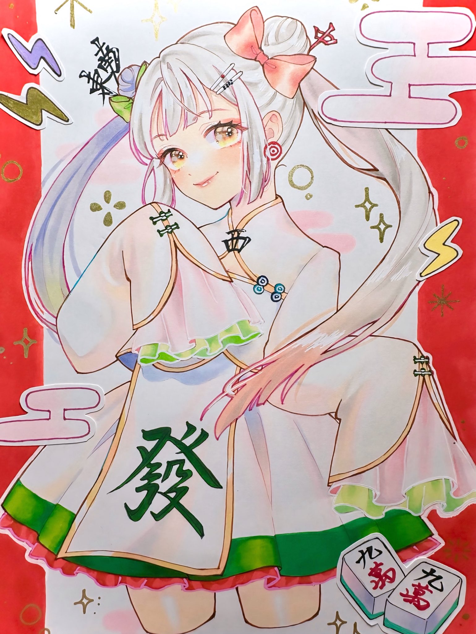 olivedayoⅡ⭐︎夢絵⭐︎コピック⭐︎アナログイラスト⭐︎創作イラスト⭐︎アルシュ 水瀬様☆手描きイラスト☆コピック☆アナログイラスト⭐︎夢絵