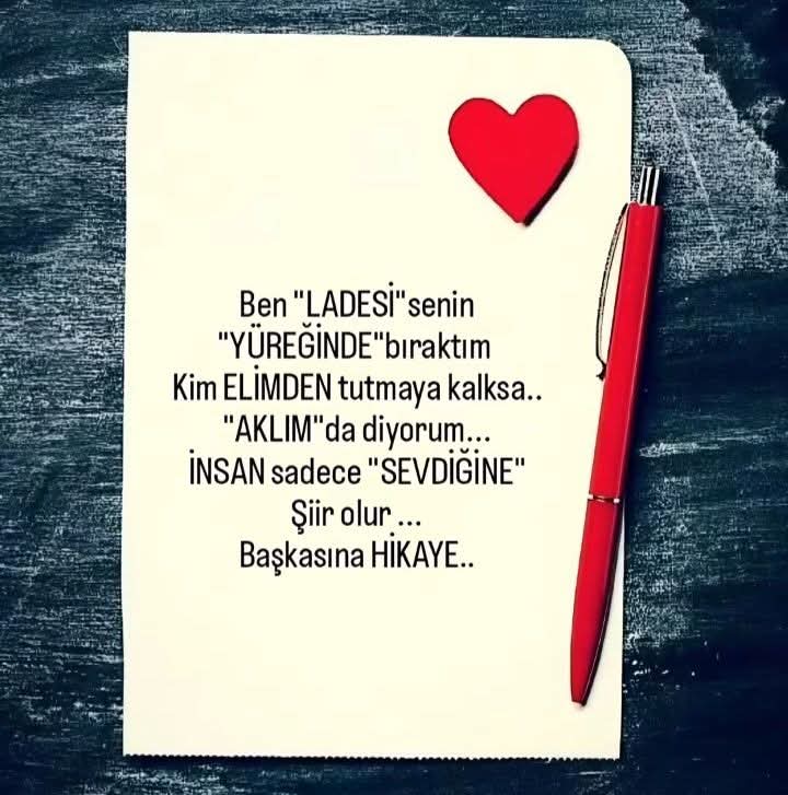 . 

İnsan sadece "sevdiğine" 
            _____/❤️şiir olur...

            Başkasına Hikaye...🖋️