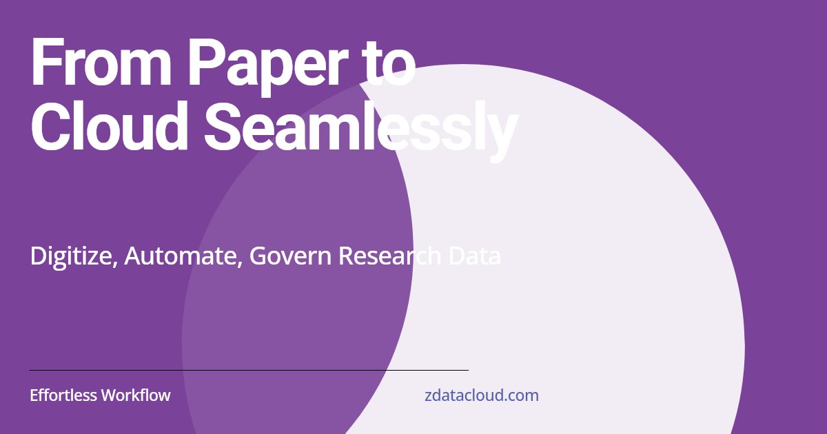 Paper → Google Forms → ZDataCloud

One digitizes.
One automates.
One governs.

zdatacloud.com
#ResearchInnovation #DataQuality