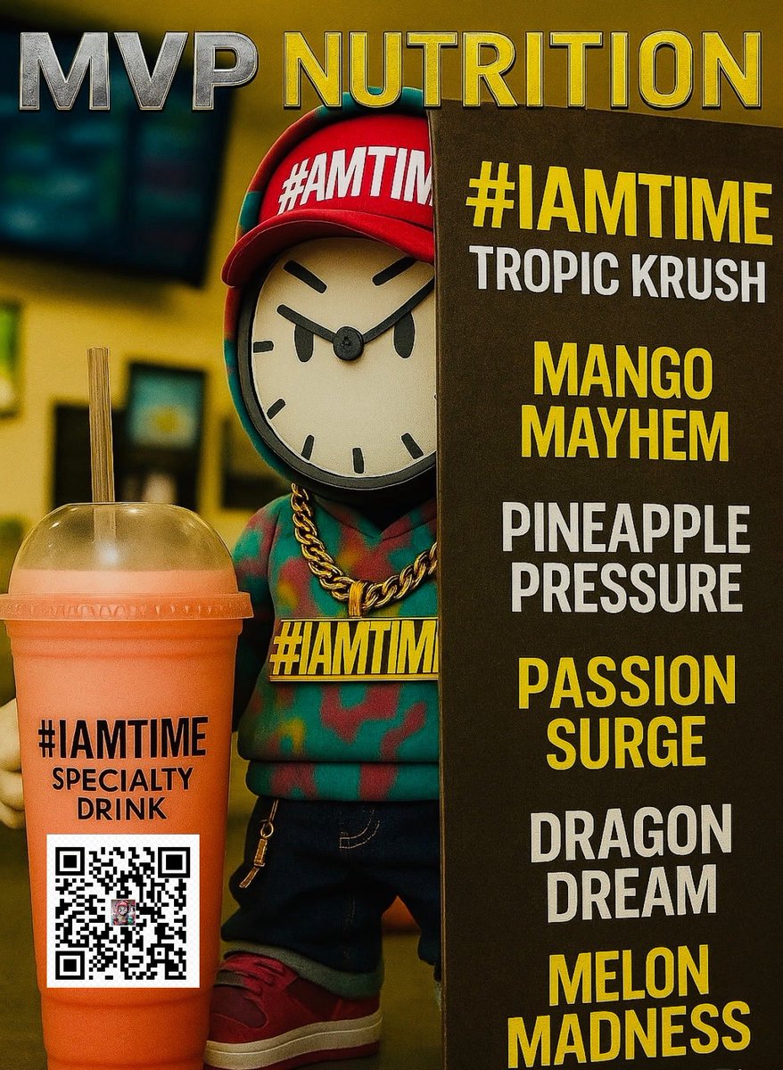 I AM TIME (@iamtime247) on Twitter photo THE WAIT IS OVER ๐ฅ
Our NEW #IAMTIME drinks have landed at #MVPNUTRITION right on $TIME ๐น๐ฅ
Tropic Krush ๐ด
Mango Mayhem ๐ฅญ
Pineapple Pressure ๐
Passion Surge โค๏ธโ๐ฅ
Dragon Dream ๐
Melon Madness ๐
๐ฐ 10% of every sale fuels BUY BACKS, TOKEN BURNS & PROMOTION ๐
Drink up. Power THE WAIT IS OVER ๐ฅ
Our NEW #IAMTIME drinks have landed at #MVPNUTRITION right on $TIME ๐น๐ฅ
Tropic Krush ๐ด
Mango Mayhem ๐ฅญ
Pineapple Pressure ๐
Passion Surge โค๏ธโ๐ฅ
Dragon Dream ๐
Melon Madness ๐
๐ฐ 10% of every sale fuels BUY BACKS, TOKEN BURNS & PROMOTION ๐
Drink up. Power