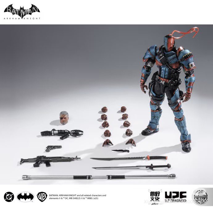Spicy_Psy_Duck's tweet photo. UPF (LPZZ) Arkham Knight Deathstroke official product shots
MSRP: 399 RMB (same as their Batman) https://t.co/bA3tLflBQY