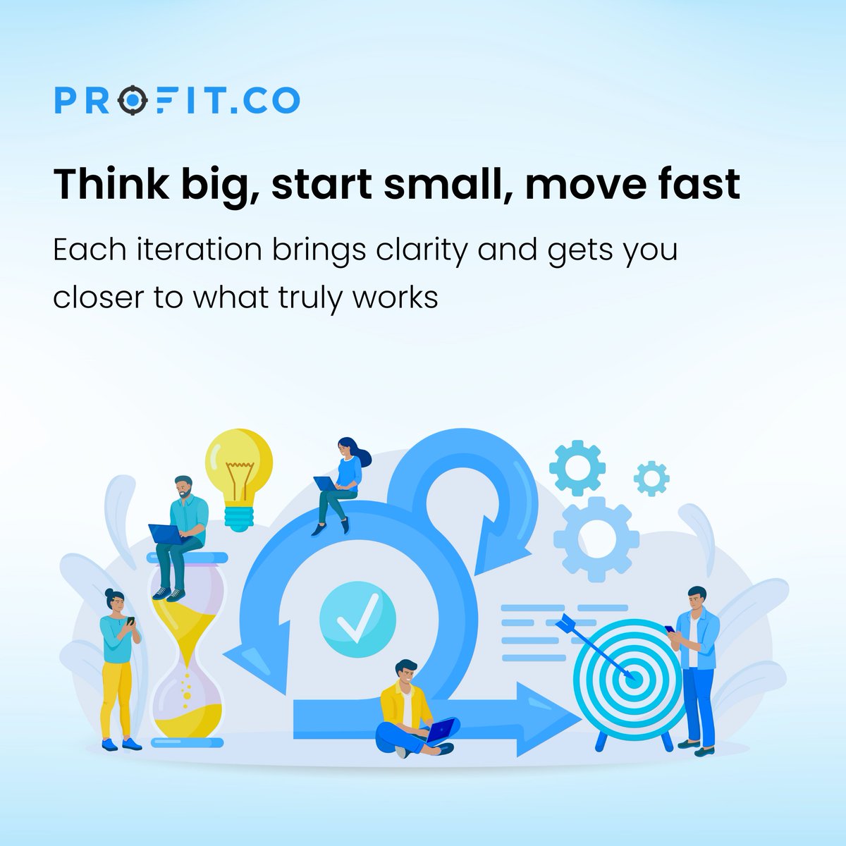profit_co's tweet image. Think big. Start small.
Every iteration gets you closer to what works.
Don’t guess, test and move fast or you will stagnate.
Each cycle sharpens clarity.
Build the momentum towards success. #StrategyExecution #OKRs
