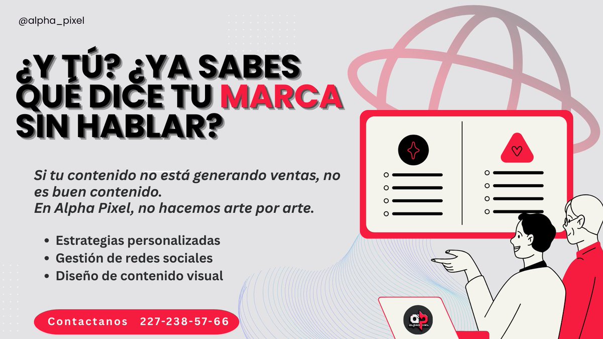 alphapixel985's tweet photo. Haz que tu marca hable por ti. 📲 Contáctanos y empecemos hoy.

#AlphaPixel #MarketingDigital #GestiónDeRedes #DiseñoVisual #EstrategiaDeMarca #ContenidoQueVende #SocialMediaMarketing #Branding #DiseñoDeContenido #EstrategiasDigitales #MarketingCreativo #ContenidoDeValor https://t.co/nf1lszwBc1