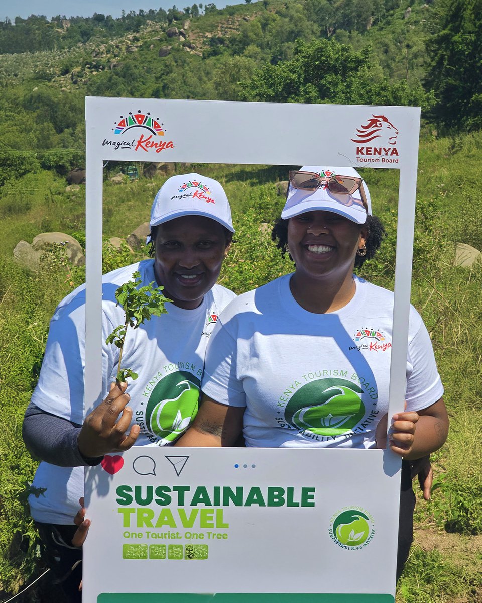 magicalkenya's tweet photo. One tourist. One tree. 🌿
Join our mission to protect Kenya’s natural beauty through sustainable tourism.
🔗 https://t.co/vbUzfOjEjA
#MagicalKenya #OneTouristOneTree #TembeaKenya https://t.co/c9GamSox6d