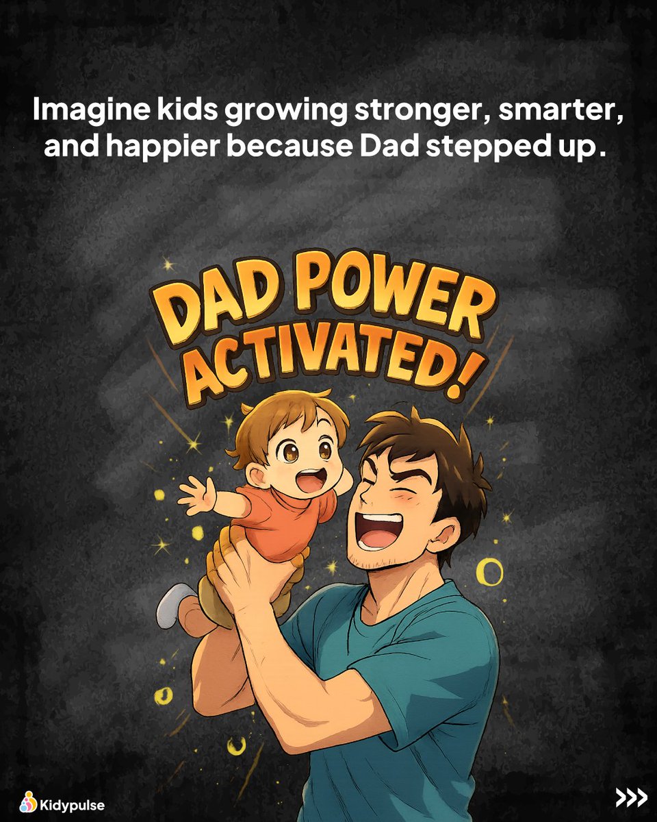 kidypulse's tweet photo. 💪 Active Fathers: The Unsung Heroes of Parenting 💪

Did you know? Involved fathers can have a lifelong positive impact on their children's emotional and social development

visit: https://t.co/tutQukPWMn

 #Wednesday #Motivation  #parentinghacks #parentinggoals #parentingtips https://t.co/mNDk5HsFMa