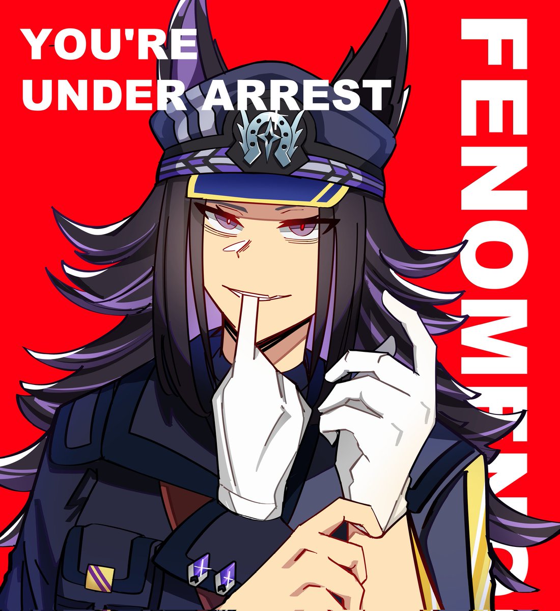 Please arrest me mam 👮‍♂️
#umamusume #umamusumeprettyderby #Fenomeno #umamusumefanart