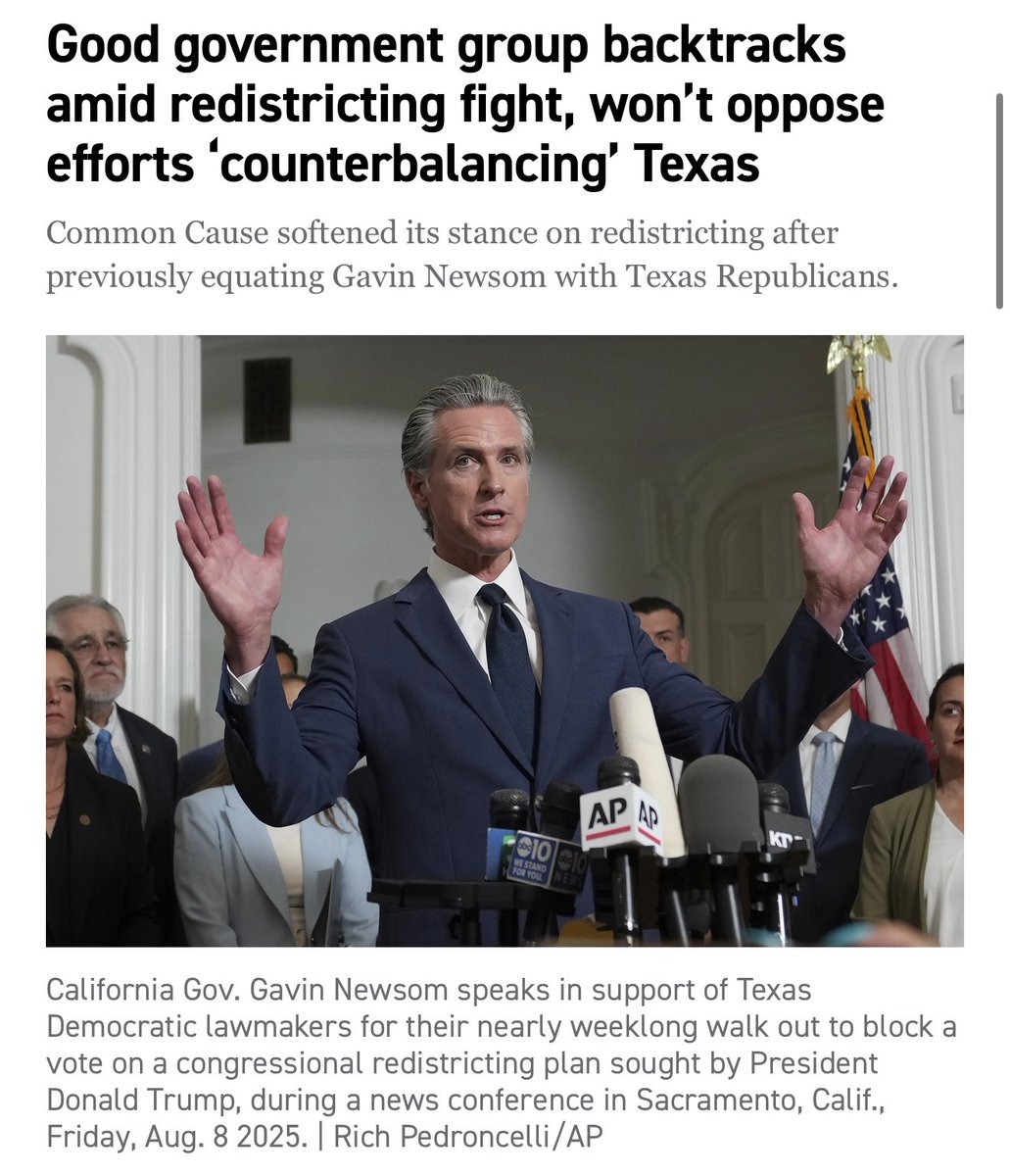 GavinNewsom's tweet photo. NEW: Original proponents of California’s independent redistricting commission know what’s at stake.

Donald Trump is trying to light our democracy on fire. We won’t let him. https://t.co/Kkh4rayg81