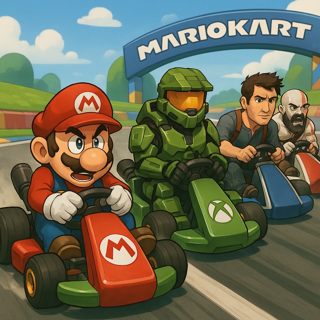 AddictiveAI's tweet image. Who Wins?
#MarioKart #Xbox #Switch2 #PS5 #Halo #Mario #Nintendo #PlayStation #Uncharted #GodOfWar #XboxGamepass #NintendoSwitch2 #MasterChief