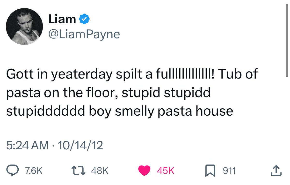 mashtonsspark's tweet photo. Day 13: iconic Liam tweet
#ProjectPayno #WeLoveYouLiam https://t.co/RIgQHVZFBX