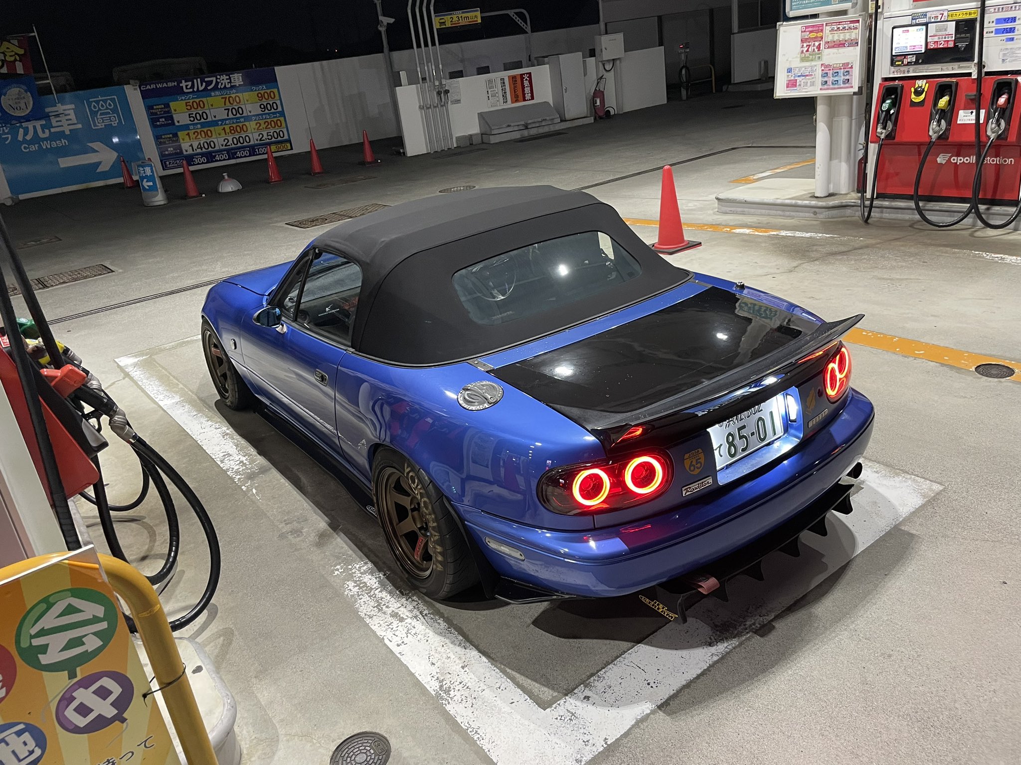 takancecロードスター加工(塗装・移設)テールライト ROADSTAR専用 一文字テールイルミネーション LEDZARD TC