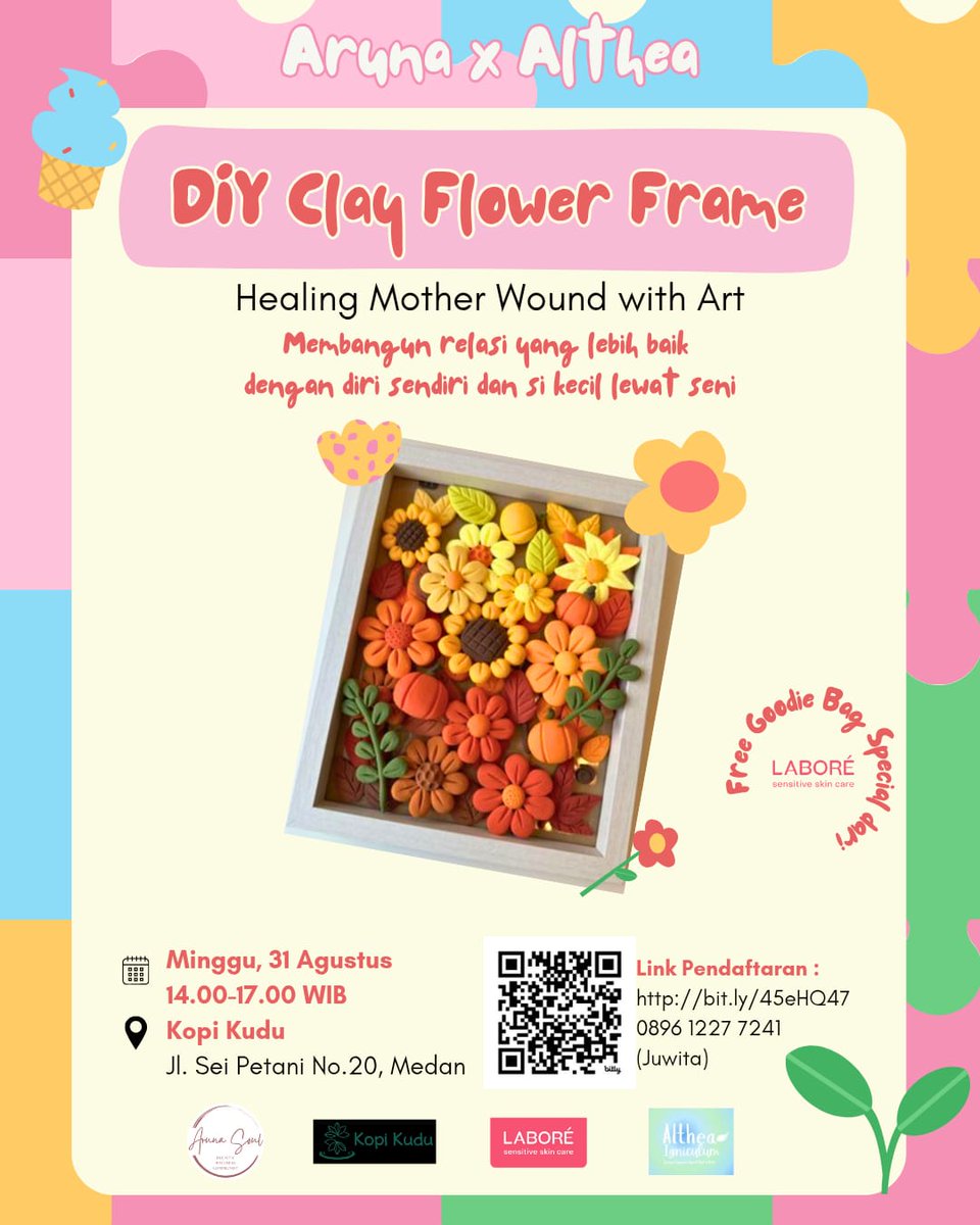 kristbleeful's tweet photo. Buat kamu yg cari aktivitas dengan mama, yuk join kegiatan ini 🥰🥰

Dom: medan

#zonauang #zonajajan #eventmedan #event #kelasseni #art #arttherapy #womansupportwoman https://t.co/0iw8jAccL9
