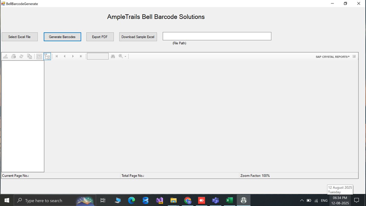 ampletrails's tweet image. Tired of manual barcode generation? 😫
Barcode Solutions! Our powerful desktop utility lets you:
✅ Generate bulk barcodes from an Excel file
✅ Export as high-quality PDFs
✅ Save time &amp;amp; eliminate errors
👉 Learn more: ampletrails.com/product/barcod…
#Barcode #BarcodeSoftware