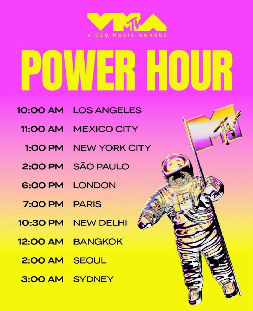🚨VMAS POWER HOUR HAS STARTED!

🗳️VOTE x20 FOR #JIMIN
mtv.com/event/vma/vote…