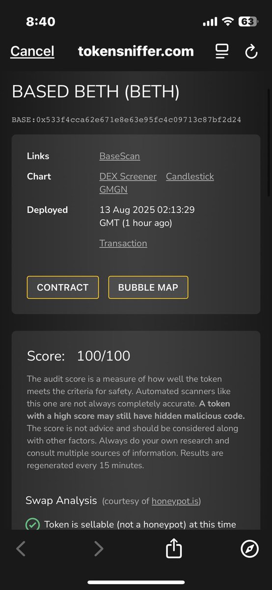 beth_on_base's tweet photo. Charts are healthy.   

Based Beth has a solid team and a banger community!  

Join us

0x533f4cca62e671e8e63e95fc4c09713c87bf2d24

https://t.co/xmcadsFIpE https://t.co/ijaX89ppqe