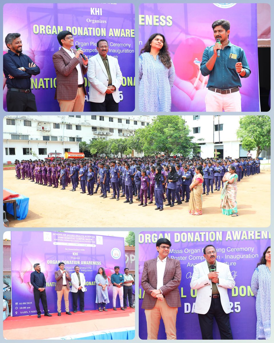 sahsvmrfsalem's tweet image. SAHS,VIMS Campus in collaboration with KHI had organized a Mass pledge event with 750 students that aimed to create awareness about organ donation.
#masspledge #multiorgantransplant #createawareness #organdonationawareness #organtransplant