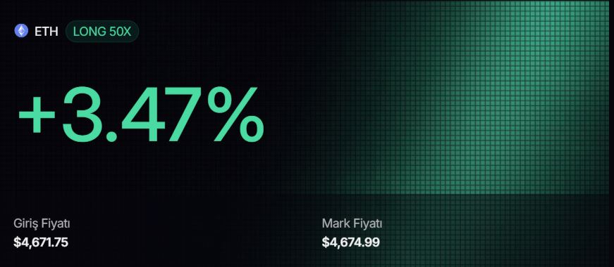 hadi yine bi deh de aslan parçası #Eth 

 4640 stop  istikamet gökyüzü 

Hedef  5300 de görüşürüz