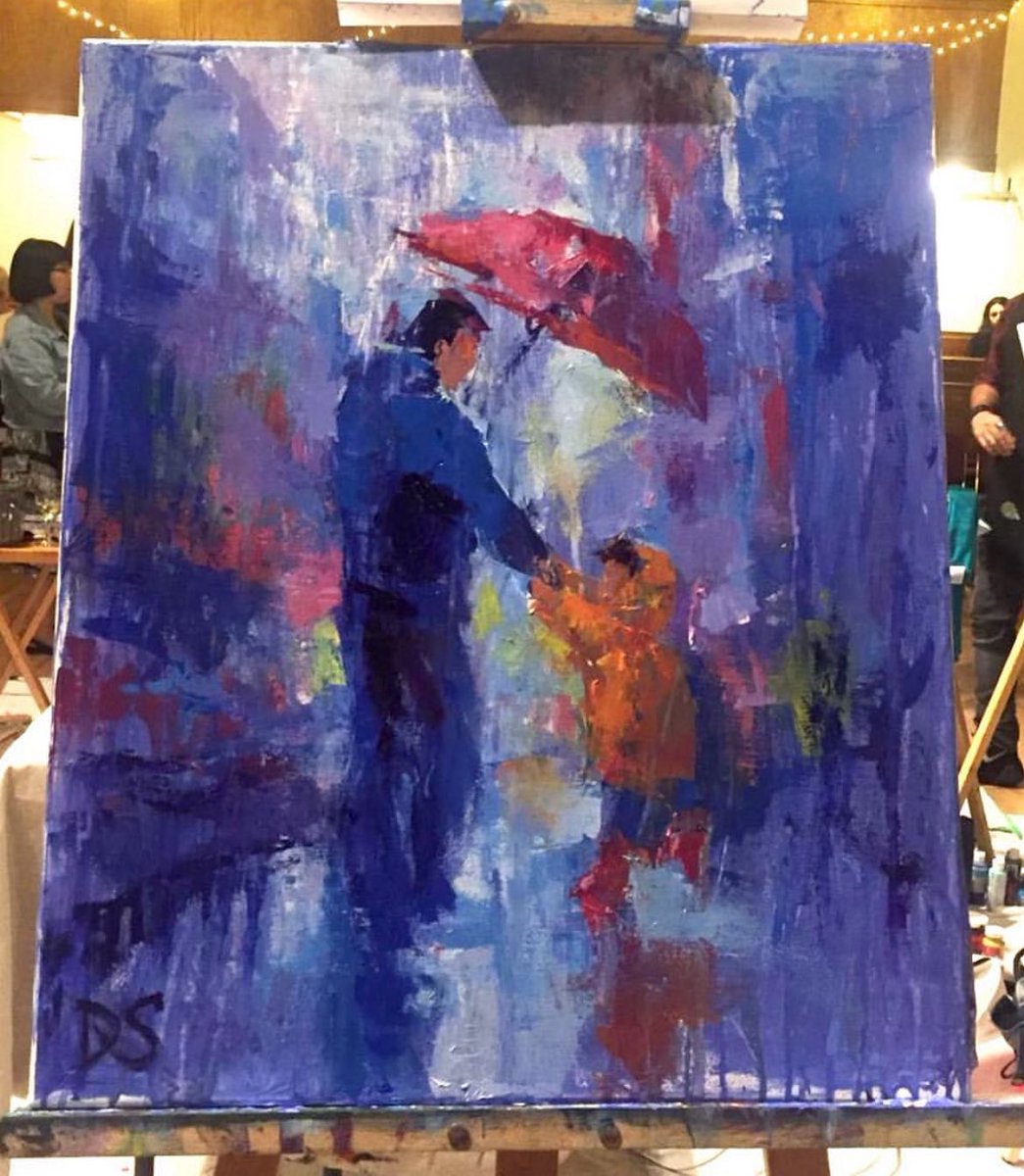 **SOLD** Yay! Found a better picture to go with my previous post! #art #artstagram #speedpaint #paintings #artwork #traditionalart #fineart #picture #fatherson #cute