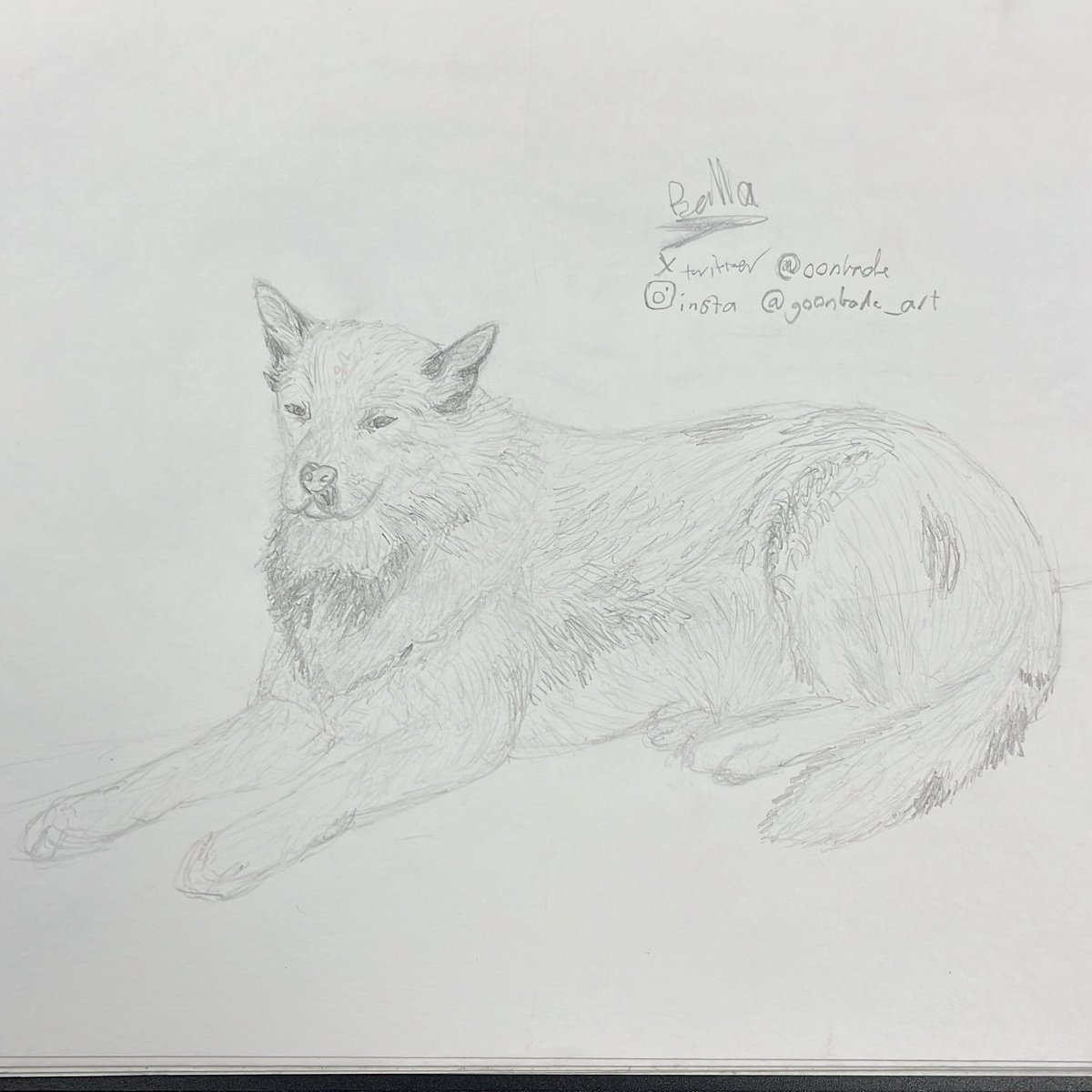 The one I love the most #art #dogart