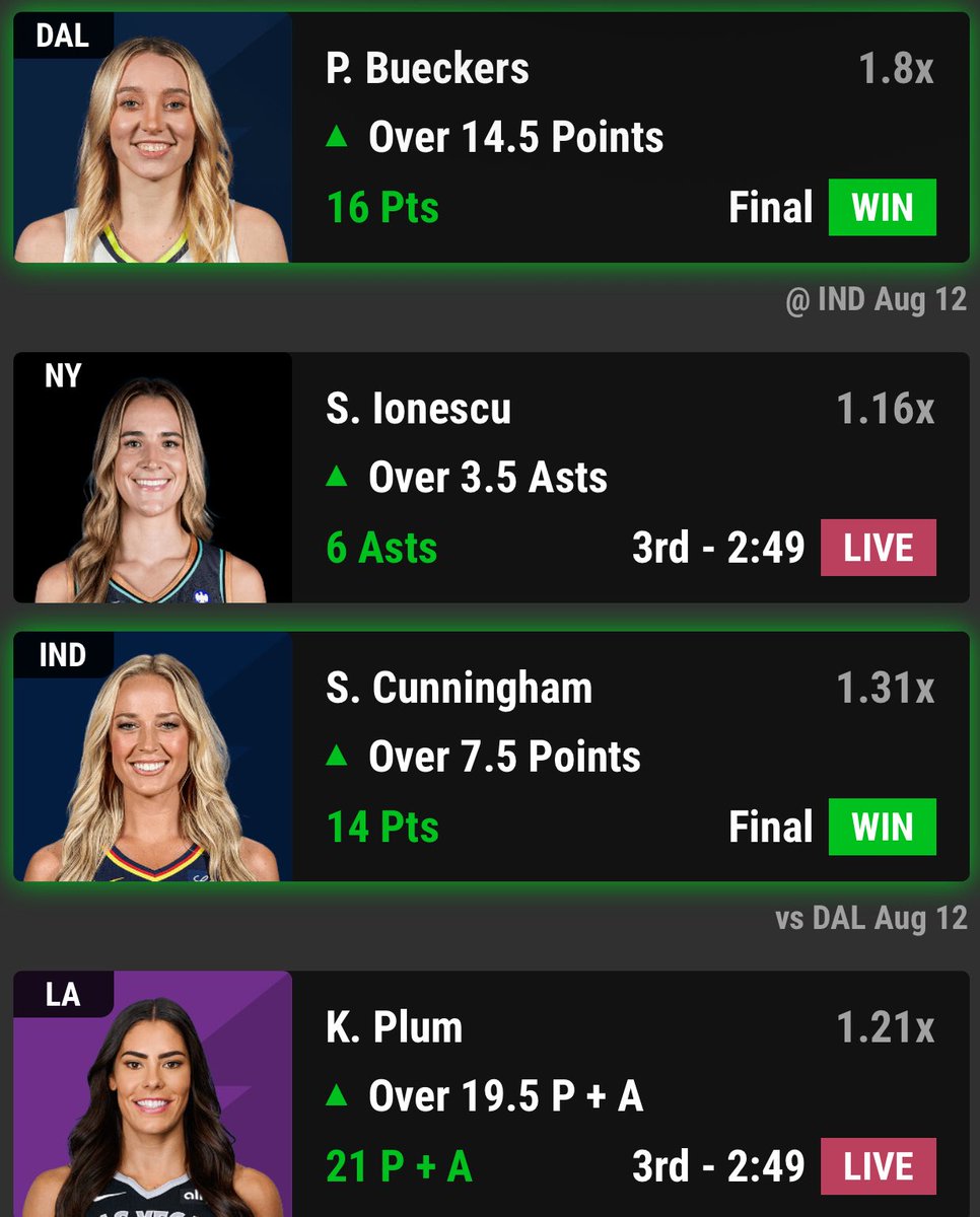 MooksBets's tweet image. CASH EM!! PRIZE PICKS x BOOM FANTASY MLB x WNBA BANGERS FOR TODAY!! ✅✅✅✅✅
#prizepicks #boomfantasy #mlb #gamblingx #sportsbetting