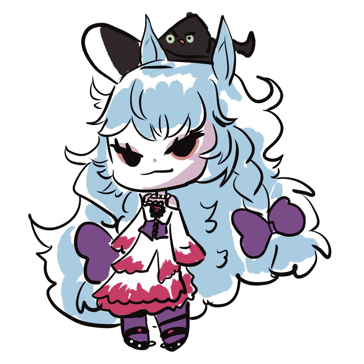 They’re umas now #Nyasketch #lamiaartia