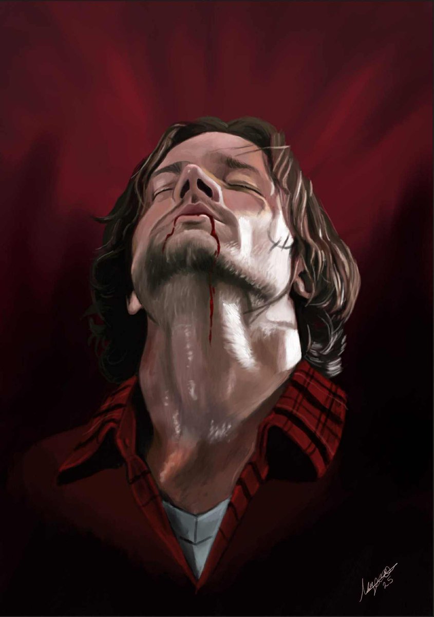 KGesslein's tweet photo. Been away for a long time after some mental health struggles. But I've come back here to share our art. Any supernatural fans? 

#Supernatural #JensenAckles #jaredpadalecki #mishacollins #fanart #paintings https://t.co/bqa8ft8Ivg