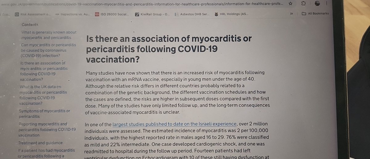 RitchB13's tweet photo. @IanCopeland5 @mind_basic UK govt advice for healthcare professionals, even when its in black &amp; white from reliable sources the sheeple bleat baa baa, C19 vaccines cause heart issues, trust the science. https://t.co/cxBmHNm08t