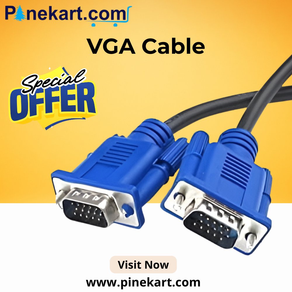 PineKart's tweet photo. High-Quality VGA Cables at Special Prices – Shop Now!
Click to buy now - https://t.co/Y0ueE9Fs9M
#VGACable #ComputerAccessories #DisplayCable #TechDeals #SpecialOffer #MonitorCable #PCSetup #TechAccessories #CableConnection #ScreenSetup #TechSale #Pinekart #TechEssentials https://t.co/tQPL5b9eN9