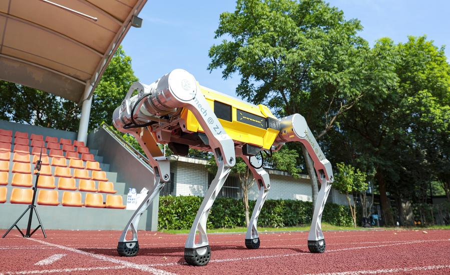 Robot cuadrúpedo chino establece récord Guinness en 100 metros lisos xhtxs.cn/5Vm
