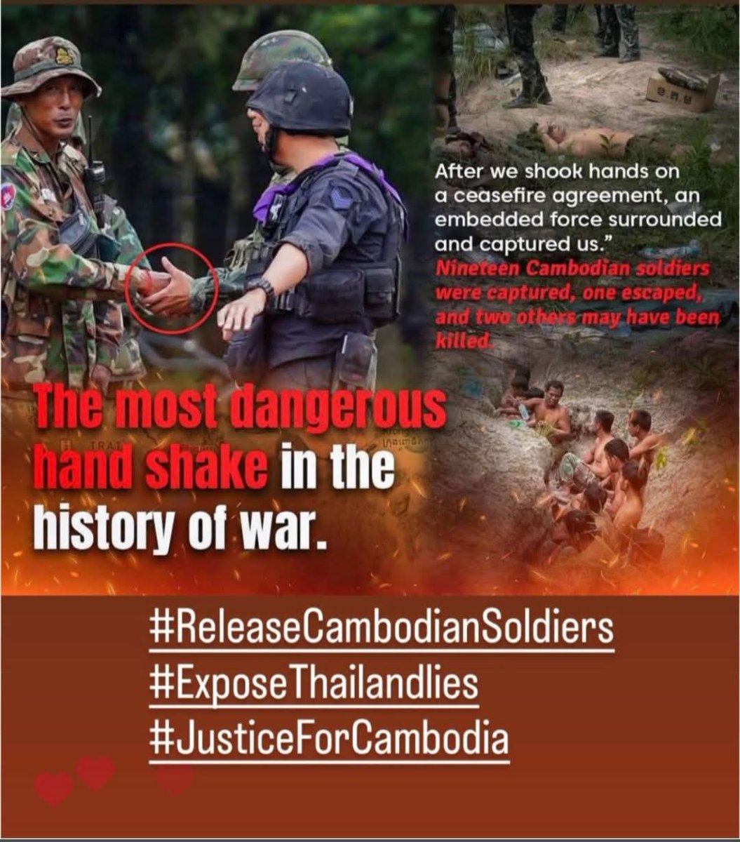 YangSaingKoma's tweet photo. #ReleaseCambodianSoldiers https://t.co/j6lECOp9ez