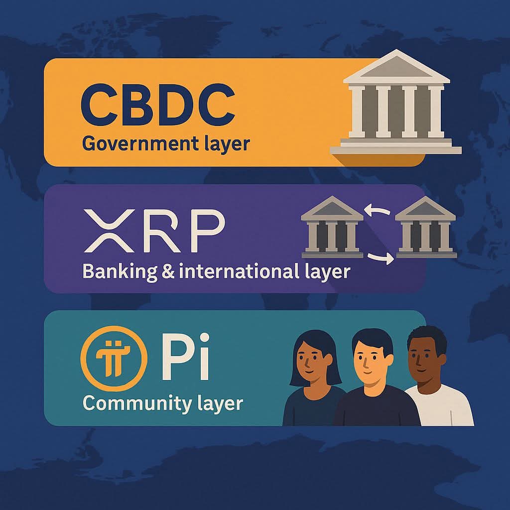 1. CBDC – Legal Foundation and Monetary Stability CBDCs are the base layer  in the digital finance ecosystem, issued and backed by central banks. Role:  Guarantee value, maintain currency stability, fight inflation,