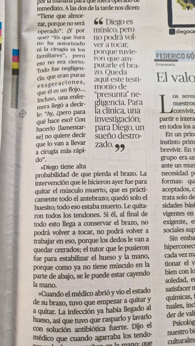 Alejo_arce's tweet photo. @petrogustavo señor PRESIDENTE, Quiero pedirle una INVESTIGACION URGENTE! por PRESUNTA NEGLIGENCIA de la CLÍ CHICAMOCHA/BUCARAMANGA, MI AMIGO y MÚSICO DE PROFESIÓN PERDIÓ SU BRAZO DERECHO El se encuentra LUCHANDO POR SU VIDA EN ESTE MOMENTO en el HOSPITAL INTERNACIONAL! RT!!!!! https://t.co/kWmqj62C3g