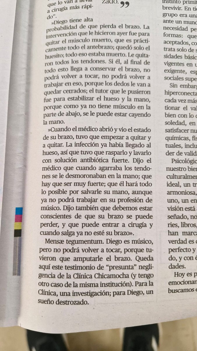 Alejo_arce's tweet photo. @petrogustavo señor PRESIDENTE, Quiero pedirle una INVESTIGACION URGENTE! por PRESUNTA NEGLIGENCIA de la CLÍ CHICAMOCHA/BUCARAMANGA, MI AMIGO y MÚSICO DE PROFESIÓN PERDIÓ SU BRAZO DERECHO El se encuentra LUCHANDO POR SU VIDA EN ESTE MOMENTO en el HOSPITAL INTERNACIONAL! RT!!!!! https://t.co/kWmqj62C3g